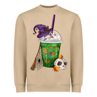 Mushroom Halloween Spooky Pumpkins Frappe Heavyweight Sweatshirt - FaDigitalArtStudio