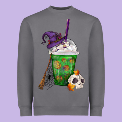 Halloween Spooky Pumpkins Frappe Heavyweight Sweatshirt Designed By Fadigitalartstudio