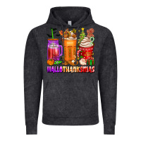 Vintage Black hallothanksmas coffee cups Vintage Hoodie - texasbilliewilder