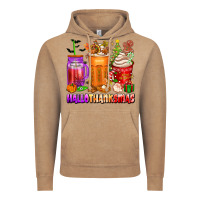 Vintage Coffee hallothanksmas coffee cups Vintage Hoodie - texasbilliewilder