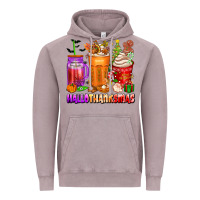 Vintage Zinc hallothanksmas coffee cups Vintage Hoodie - texasbilliewilder