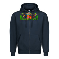 Navy pinata libbey glass Zipper Hoodie - BundleAndBundleShop