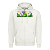 Oatmeal Heather pinata libbey glass Zipper Hoodie - BundleAndBundleShop