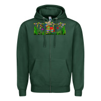 Sports Green pinata libbey glass Zipper Hoodie - BundleAndBundleShop