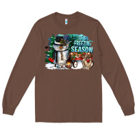 Chestnut its freezin season Long Sleeve Tee - CowGirlArtShop