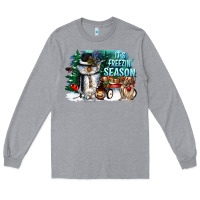 Heather Grey its freezin season Long Sleeve Tee - CowGirlArtShop