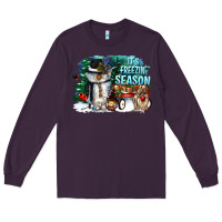 Plum its freezin season Long Sleeve Tee - CowGirlArtShop