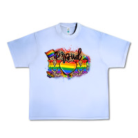 Grape Ice Proud Mom leopard Urban Heavy Tee - NancyCooperArtShop