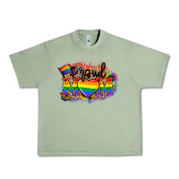 Oil Green Proud Mom leopard Urban Heavy Tee - NancyCooperArtShop