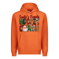 Carrot Santa's Favorite Hockey Coach For Christmas Premium Hoodie - FaDigitalArtStudio