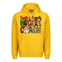Lemon Santa's Favorite Hockey Coach For Christmas Premium Hoodie - FaDigitalArtStudio