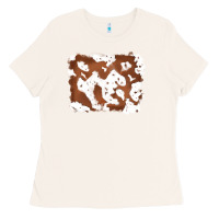 Bone cowhide Ladies Tee - RanaPortraitStore