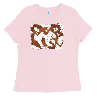 Bubblegum Pink cowhide Ladies Tee - RanaPortraitStore