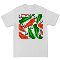 Dove Grey soccer shoes seamless pattern Premium Tee - BundleAndBundleShop