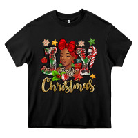 Black christmas joy black woman Heavy Core Tee - MaliasSmallBusiness
