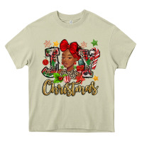 Mossy christmas joy black woman Heavy Core Tee - MaliasSmallBusiness