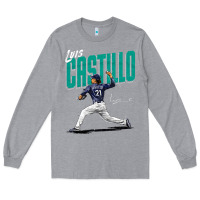 Heather Grey luis castillo seattle baseball Long Sleeve Tee - tuanDangUi