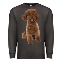 Smoke Poodles Dog lllustrations Premium Sweatshirt - LillyAllenDesigns