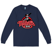 Navy mudville nine baseball Long Sleeve Tee - tuanDangUi