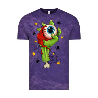 Cloud Purple Zombie Hand with Eyeball Vintage Tee - texasbilliewilder