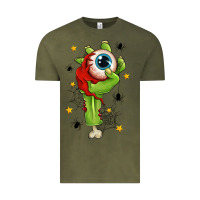 Vintage Olive Zombie Hand with Eyeball Vintage Tee - texasbilliewilder