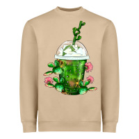 Mushroom Western Cactus Cold Frappe Heavyweight Sweatshirt - FaDigitalArtStudio