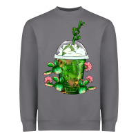 Storm Western Cactus Cold Frappe Heavyweight Sweatshirt - FaDigitalArtStudio