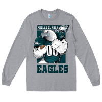Heather Grey Awesome Philadelpia Eagle's Fc Long Sleeve Tee - tuanDangUi