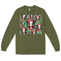 Army Green baby cow floral aztec tumbler Long Sleeve Tee - Jasminsmagicworld