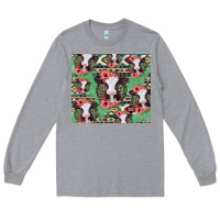 Heather Grey baby cow floral aztec tumbler Long Sleeve Tee - Jasminsmagicworld