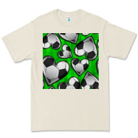 Bone soccer hearts seamless pattern Premium Tee - BundleAndBundleShop
