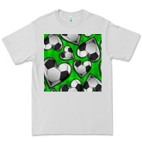 Dove Grey soccer hearts seamless pattern Premium Tee - BundleAndBundleShop
