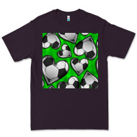 Plum soccer hearts seamless pattern Premium Tee - BundleAndBundleShop