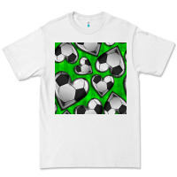 White soccer hearts seamless pattern Premium Tee - BundleAndBundleShop