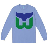 Colony Blue vintage hartford hockey   retro whalers Long Sleeve Tee - tuanDangUi