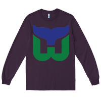 Plum vintage hartford hockey   retro whalers Long Sleeve Tee - tuanDangUi