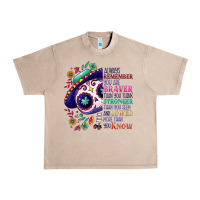 French Oak You are braver than you think sugar skull Urban Heavy Tee - NancyCooperArtShop