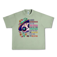Oil Green You are braver than you think sugar skull Urban Heavy Tee - NancyCooperArtShop
