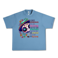 Pebble Blue You are braver than you think sugar skull Urban Heavy Tee - NancyCooperArtShop