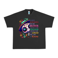 Pigment Black You are braver than you think sugar skull Urban Heavy Tee - NancyCooperArtShop