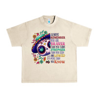 Sandshell You are braver than you think sugar skull Urban Heavy Tee - NancyCooperArtShop