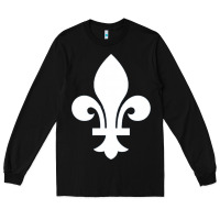 Black vintage quebec hockey   retro nordiques fleur de lis Long Sleeve Tee - tuanDangUi