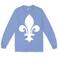 Colony Blue vintage quebec hockey   retro nordiques fleur de lis Long Sleeve Tee - tuanDangUi