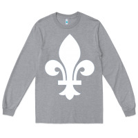 Heather Grey vintage quebec hockey   retro nordiques fleur de lis Long Sleeve Tee - tuanDangUi