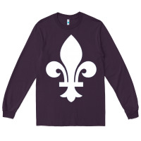 Plum vintage quebec hockey   retro nordiques fleur de lis Long Sleeve Tee - tuanDangUi