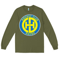 Army Green hc davos swiss ice hockey sports fans Long Sleeve Tee - tuanDangUi