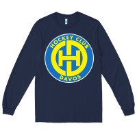 Navy hc davos swiss ice hockey sports fans Long Sleeve Tee - tuanDangUi
