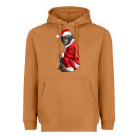 Meerkat Chimpanzee With Santa Clothes Heavyweight Hoodie - LillyAllenDesigns