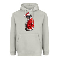 Moon Dust Chimpanzee With Santa Clothes Heavyweight Hoodie - LillyAllenDesigns