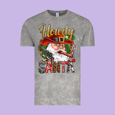 Howdy Santa Vintage Tee Designed By Nancycooperartshop